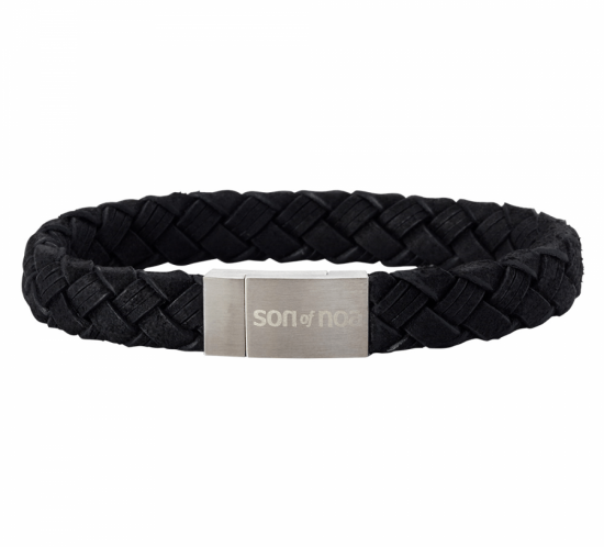 Flettet læder armbånd fra Son of Noa