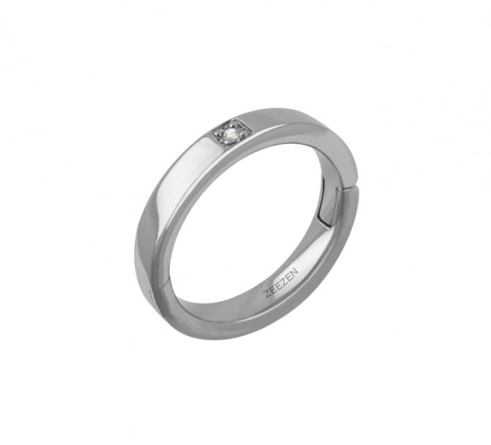 ZeeZen titan klik ring med Diamant