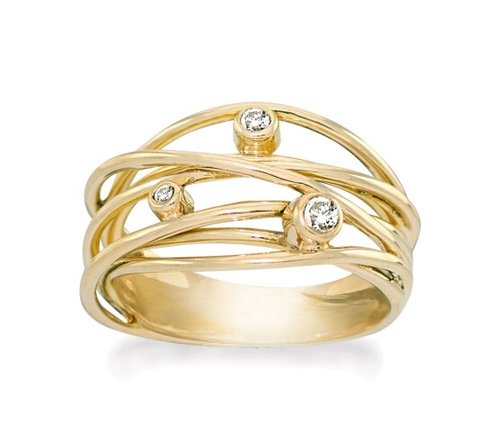 Ring forgyldt med hvid topas - Sparkling Dream - Rabinovich