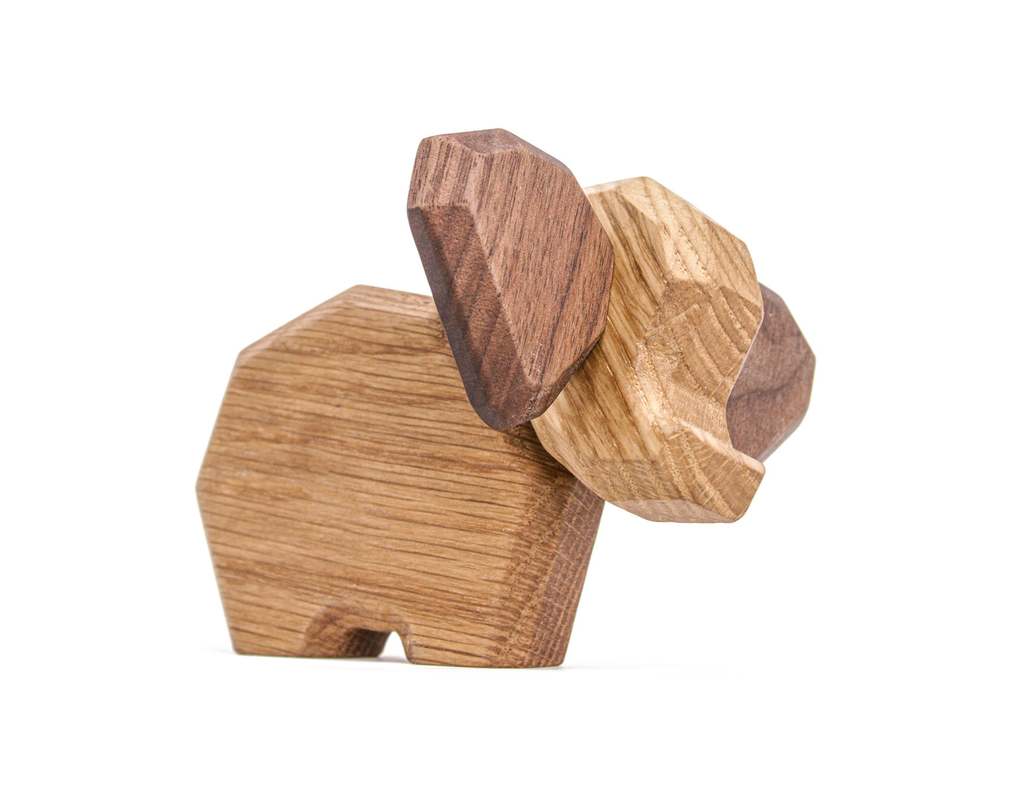 Lille elefant Egetræ fra FableWood